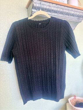 🖤Black🖤Women’s Vintage style short sleeve sweater